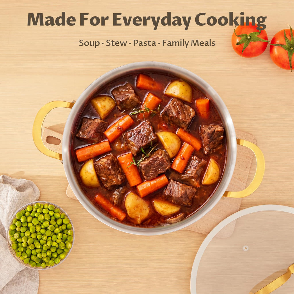 12 Quart Stainless Steel Stock Pot F349882