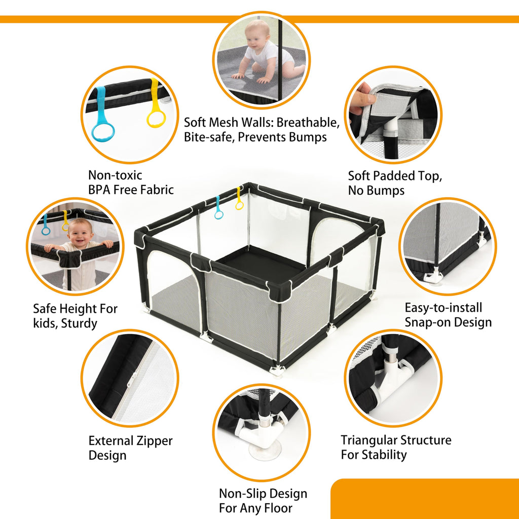 50x50 Breathable Mesh Baby Playpen Q469
