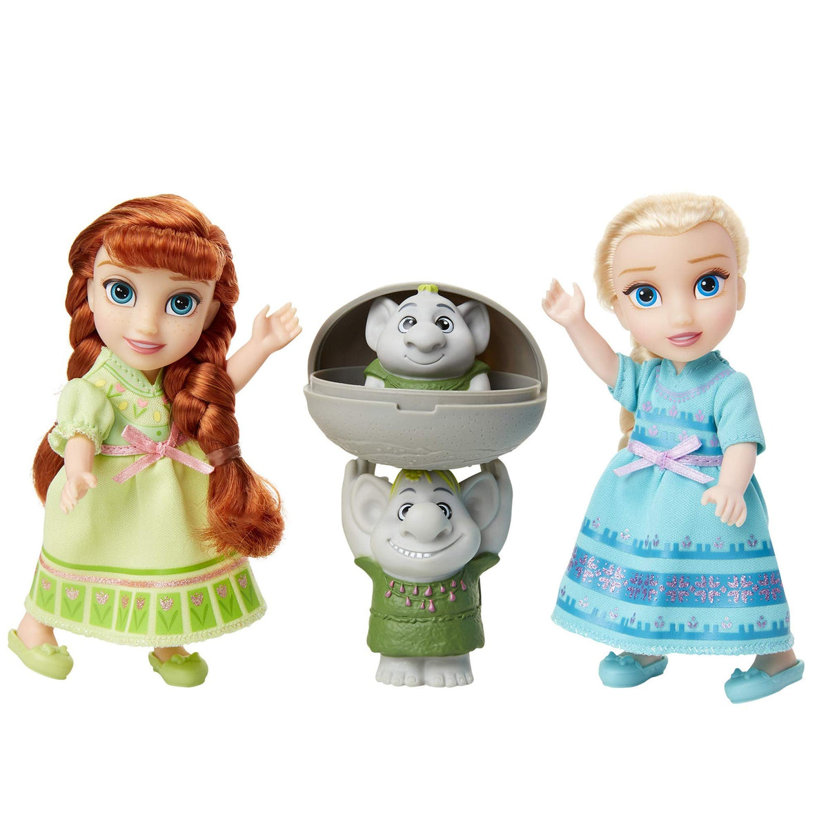 Anna & Elsa Dolls with Trolls Gift Set J875