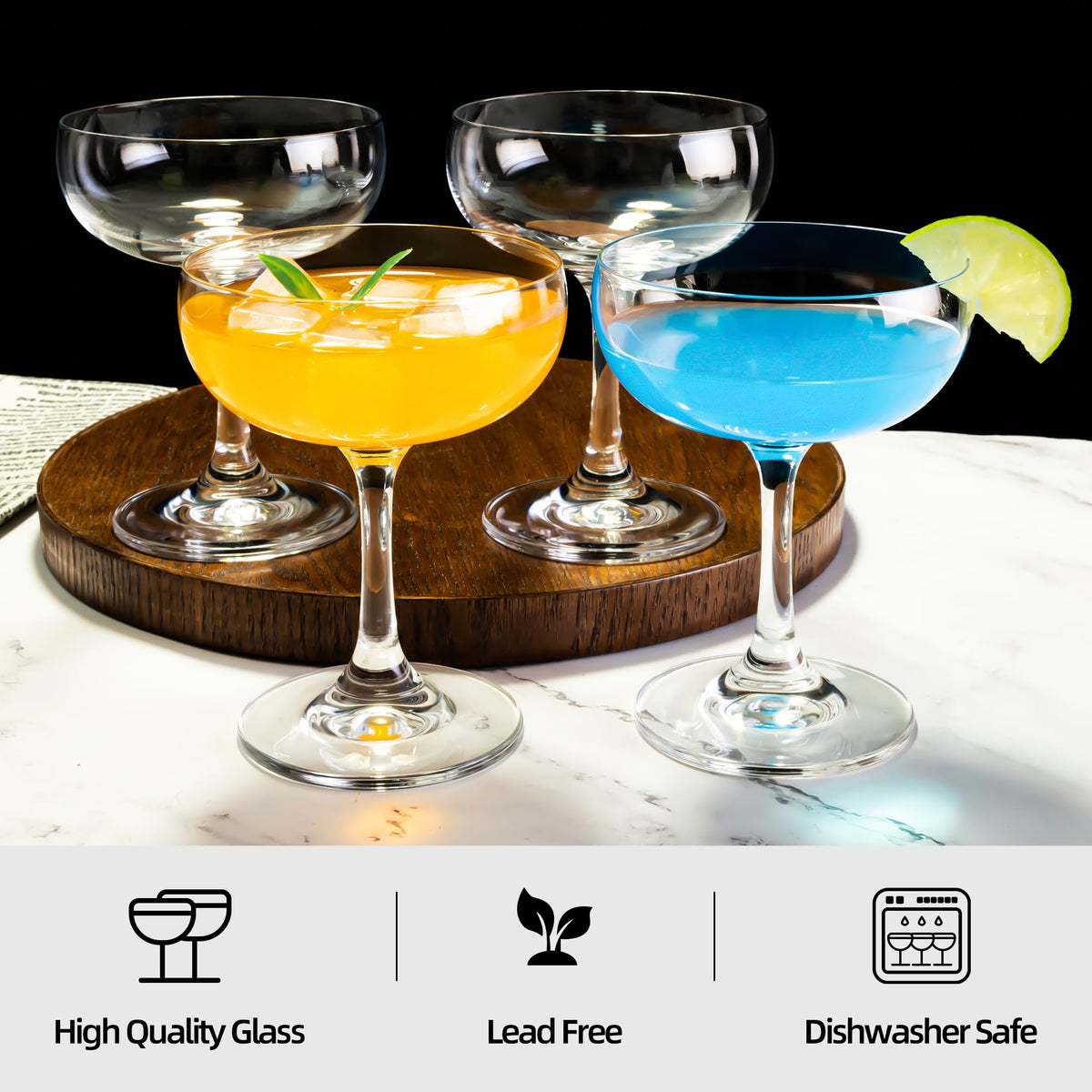 Champagne Glasses Set of 6 D6839