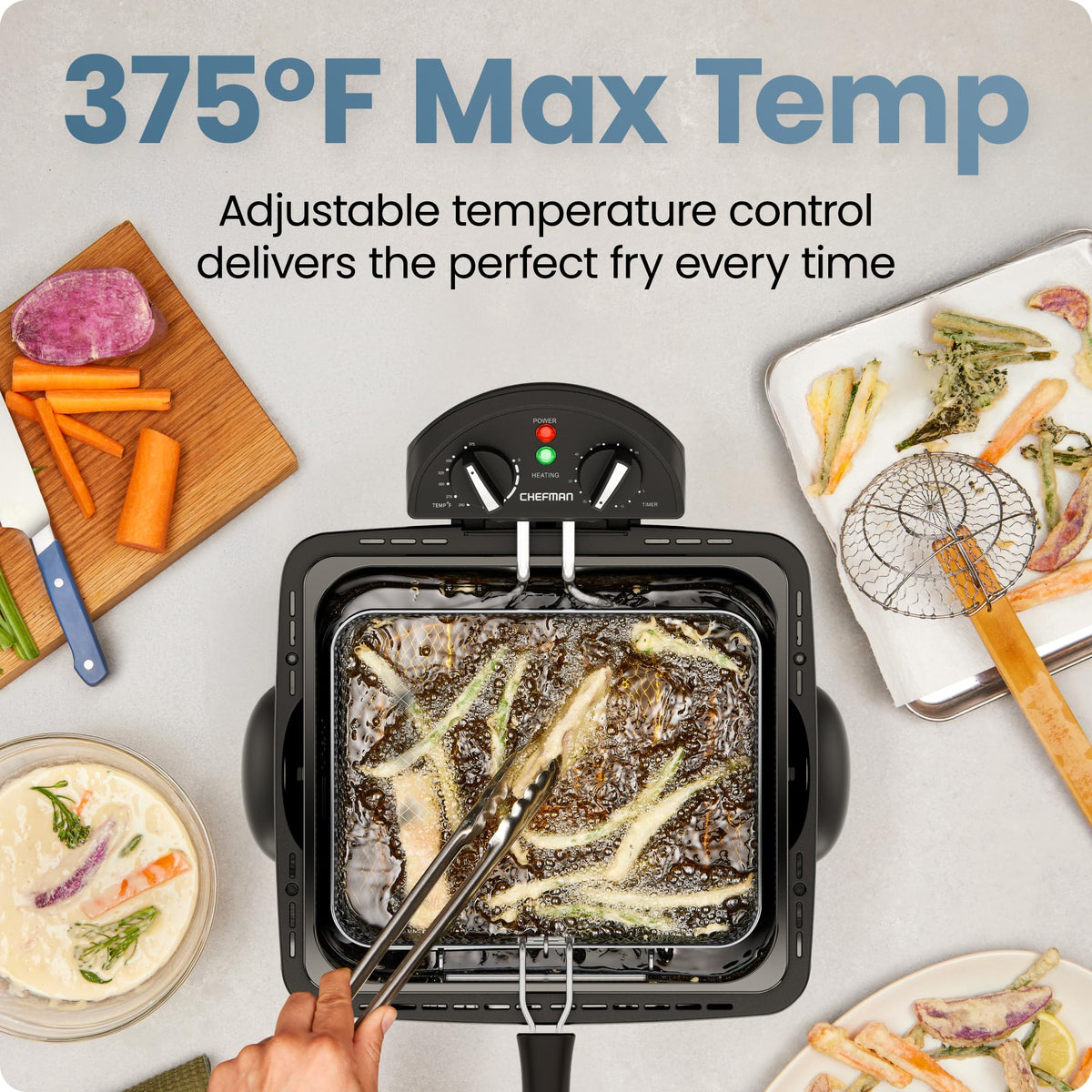 4.5 Liter Stainless Steel Deep Fryer with Basket Strainer C603