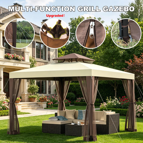 10×10 Outdoor Gazebo Canopy Tent Z683
