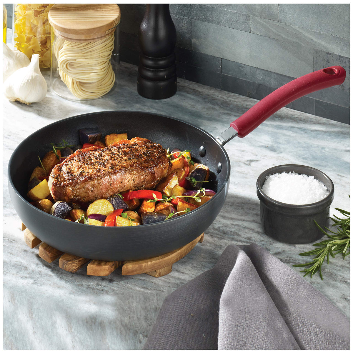 12 Piece Hard Anodized Nonstick Cookware Set G9944