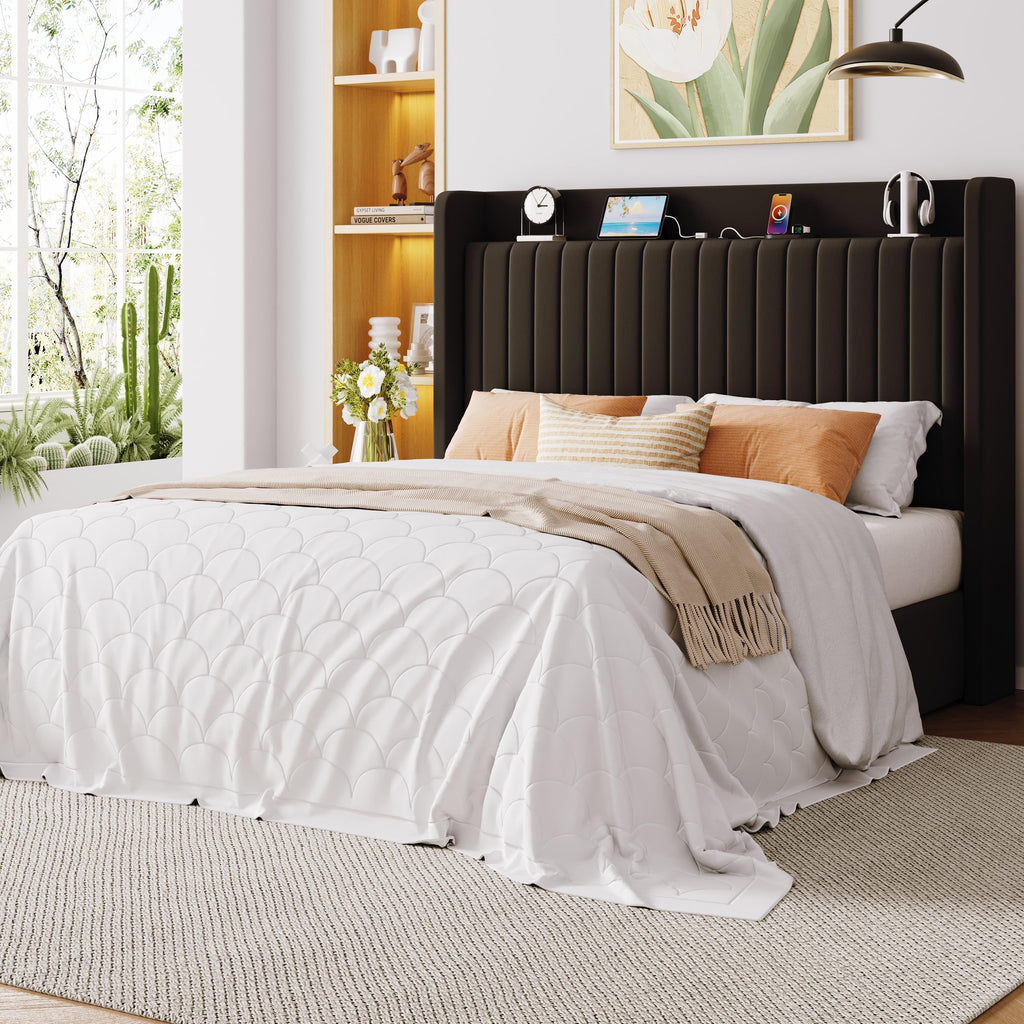 Full Lift Up Storage Hydraulic Bed Frame Black P6468